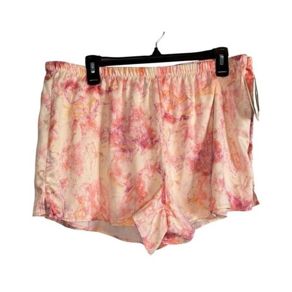 Stars Above Pink and Coral Patterned Shorts‎ Size L
